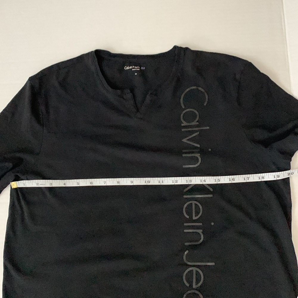 Calvin Klein Mens Henley Short Sleeve T-Shirt Cotton Casual Shirt - Picture 8 of 8